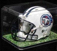 Mini Football Helmet Display Cases Dolls Collectibles Figurines 