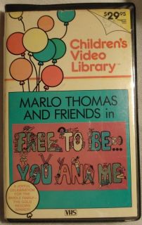 Marlo Thomas and Friends Free to be.. You and Me VHS