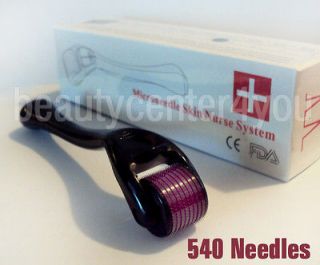 540 Needles Derma Micro Needle Roller 1 mm for Scars, Facial Wrinkles 