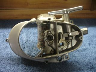   rv125 1973 74 engine clutch cover with high low range handle #05857