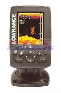 LOWRANCE ELITE 4X DSI DownScan Imaging Fishfinder with Transducer