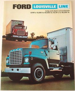 1970 Ford Louisville Line Truck Long & Short Conventionals L LNT LN 