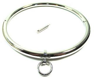 ROUND ROD POLISHED LOCKING STEEL COLLAR WITH REMOVEABLE O RING SIZE 