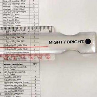 MIGHTY BRIGHT 8 AUTO FOCUS RULER MAGNIFIER
