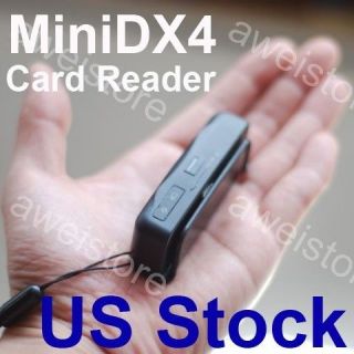 Portable Mini 400 DX4 Magnetic Swipe Card Reader Credit Debit Handheld 