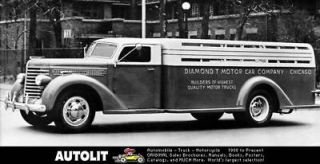1940 Diamond T Drop Panel Stake Truck Factory Photo
