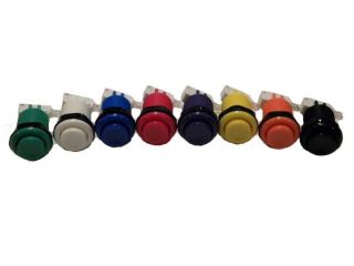 NEW HAPP ARCADE BUTTONS ANY COLOR OR PLR MAME MULTICADE