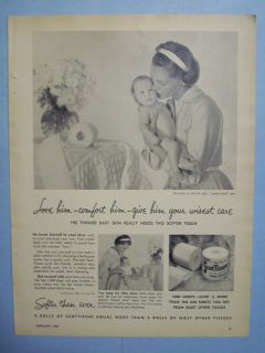 1955 Magazine Advertisement Page For Scot Tissue Toilet Paper Vintage 