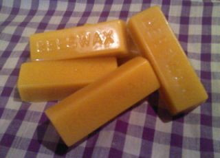 30) 1 oz. 100% pure cosmetic grade beeswax blocks/bars; very clean 