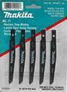 Makita Recipro Reciprocating Saw Blades No 71, 24 teeth/inch, 3 15 