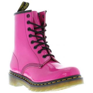 Dr Martens Boots Genuine 1460 Hot Pink Patent Womens Boots Sizes UK 4 