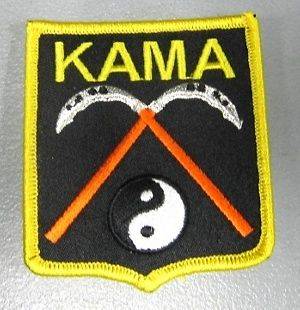 Kama PATCH   Karate Martial Arts Weapons Asian Oriental Ryu Japan 