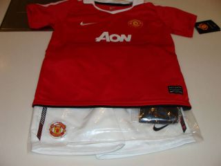 2011 12 Manchester United Soccer Jersey Shorts Socks Kids Infant Kit 3 