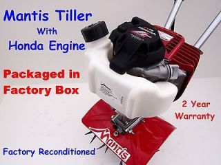 Mantis Tiller with Honda Engine, Model 7262 . In Factory Box