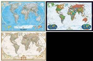 WORLD MAPS   GIANT SIZE WALL POSTERS MURALS   NEW