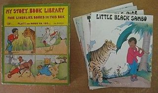 SCARCE Vintage Boxed Set My Story Book Library Little Black Sambo 
