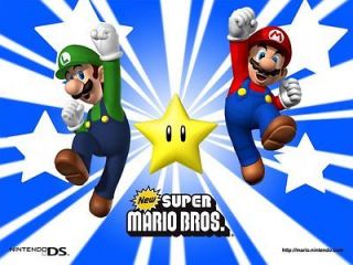 Mario Brothers Mario & Luigi Jumping ~ Edible Image Icing Cake 