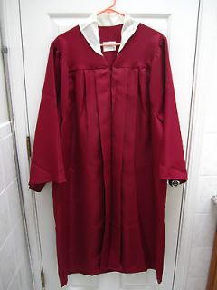 Jostens Graduation Gown Dark Red Maroon 54 56 Height Unisex 