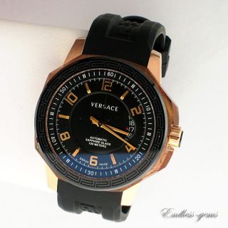   Versace by Gevril Mens 19A70D009 S009 Automatic Rose Gold Tone Watch