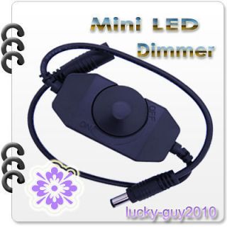 Black portable Min Single Color Dimmer For 3528/5050 LED Light/Strip