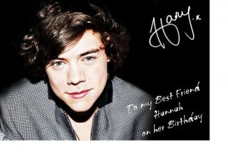 Personalised Harry Styles Any Relation Birthday Card Daughter One 