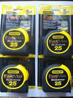 Lot of (4) Stanley 33 725 Fat Max 25 With Blade Armor