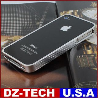   Real Aluminum Metal bumper Frame Case For iPhone 4 4G 4S w/Bonus