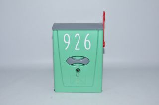 Modern Vintage Plastic Wall Mount Letterbox lock mailbox