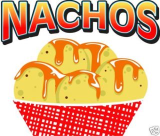 Nachos Chips Concession Restaurant Sign Decal 12