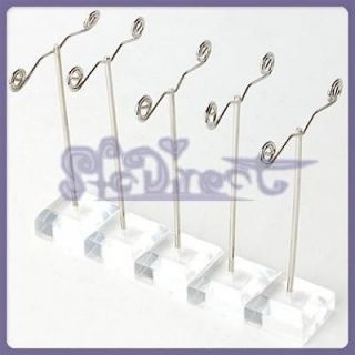 10pc Crystal Metal Jewelry Earring Holder Display Stand
