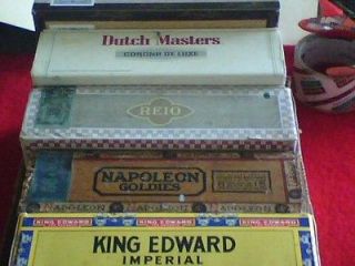 Cigar Boxes Reio Gallantes Dutch Masters King Edward Napoleon