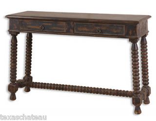 SPANISH COLONIAL REVIVAL MEXICAN HACIENDA ACCENT SOFA TABLE SIDEBOARD 