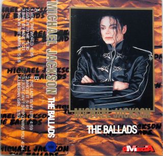 MICHAEL JACKSON   THE BALLADS Ultra Rare Cassette Tape MC 8 Tracks 