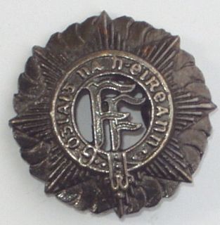 Irish Army Vickers Helmet Badge Metal with prongs