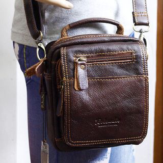   Genuine Cowhide Leather Mini Messenger Shoulder Bag Wallet Purse #8863