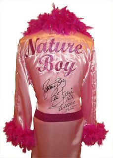 WWE NATURE BOY RIC FLAIR SIGNED PINK ROBE WITH PROOF