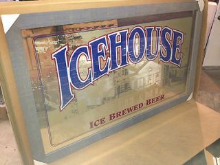 WILL SHIP Icehouse beer bar mirror vintage sign 71.5x39.5 NEW OLD 
