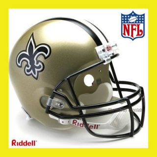 NEW ORLEANS SAINTS NFL DELUXE REPLICA FULL SIZE FOOTBALL HELMET by 