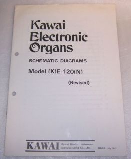 KAWAI MODEL (K) E 120(N) SCHEMATICS MANUAL