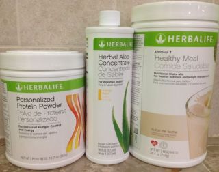 NEW Herbalife Formula1 Shake Mix + Personalized Protein + Aloe Combo 