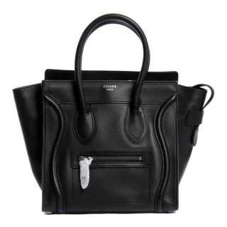NAVY CELINE MINI LUGGAGE BAG IN SMOOTH CALF LEATHER! GORGEOUS!