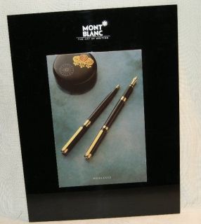 Montblanc Noblesse Pen Black Lucite Showcard