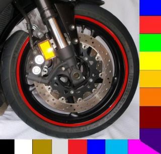 17 MOTORCYCLE CAR RIM STRIPE WHEEL DECAL TAPE ANY SIZE