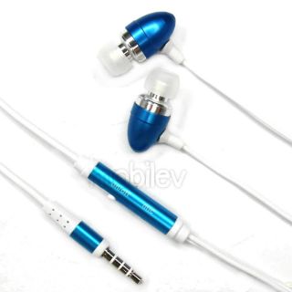   Quality Remote Mic Metal Earphone iPhone Samsung Audio Jack Cell Phone