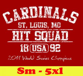   CARDINALS SQUAD 2011 champions jersey mens T shirt S M L XL 2XL 3X
