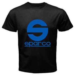 New SPARCO Motorsport Logo Tuning Car Racing Symbol Black T Shirt Size 