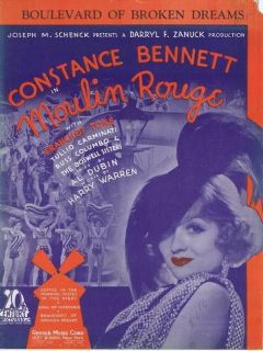 Boulevard of Broken Dreams, Moulin Rouge, 1933