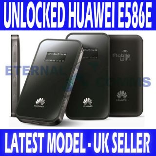 NEW HUAWEI E586 21.MBPS 3G HSDPA MIFI WIFI MODEM ***UNLOCKED***   UK 
