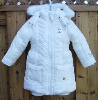 Mexx 18 24 m 86 White Long Poly Filled Winter Coat