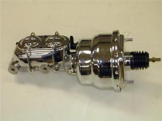 Dual Street Rod Booster w/ Master Cylinder CHROME